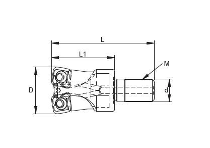 MHF-High-Feed Modular Milling Cutter